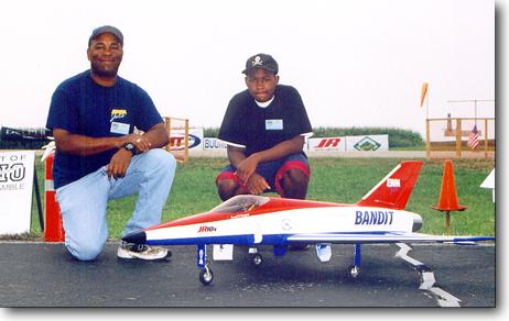Ken and son with their Bandit